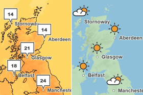 Here's what the weather in Scotland will be like on Monday, May 12. 
