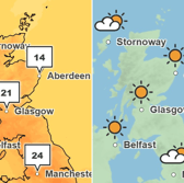 Here's what the weather in Scotland will be like on Monday, May 12. 