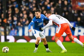 Rangers take on Dundee United in the Scottish Premiership.