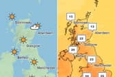 Here's what the weather in Scotland looks like today. 