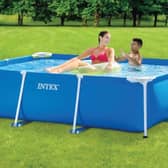 The Intex Rectangular pool comes in two sizes 