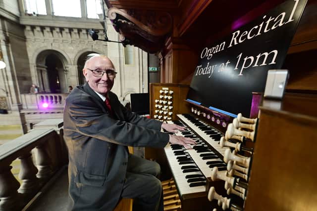 Bill Hutcheson on the organ