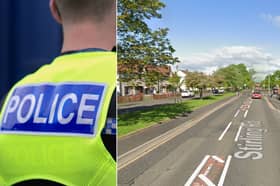 A 26-year-old man was hospitalised after a car deliberately hit him and drove off. 