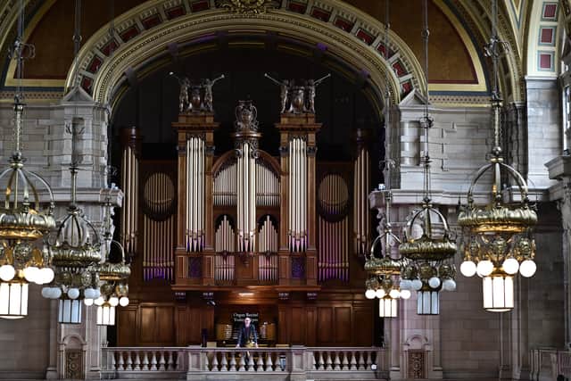 Bill Hutcheson at the organ