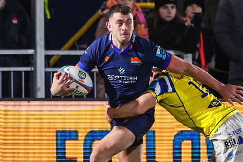 Edinburgh's Emiliano Boffelli in his final appearance for the club, against Zebre Parma.