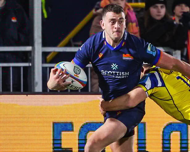 Edinburgh's Emiliano Boffelli in his final appearance for the club, against Zebre Parma.