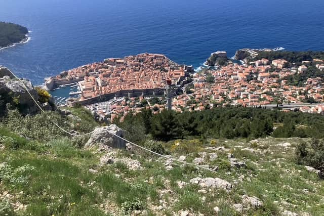 Dubrovnik seen from the cable car