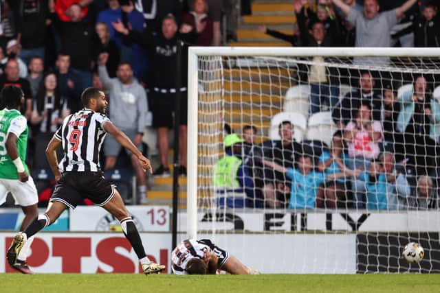 Mikael Mandron had this goal disallowed for St Mirren.