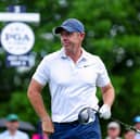 Rory McIlroy pictured during a practice round for the 107th PGA Championship at Quail Hollow Country Club in Charlotte, North Carolina