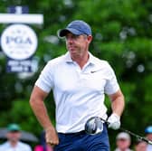Rory McIlroy pictured during a practice round for the 107th PGA Championship at Quail Hollow Country Club in Charlotte, North Carolina