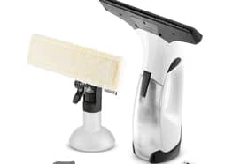 A powerful streak-free window cleaner from Kärcher, complete with accessories and cleaner concentrate