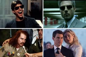 The many faces of actor Tom Cruise.