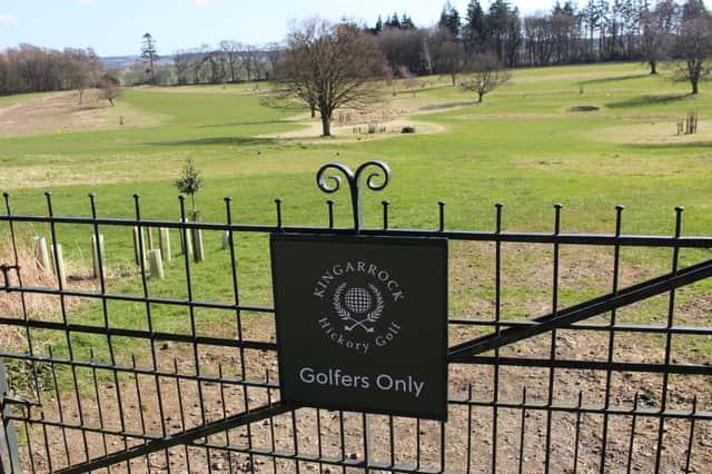 Kingarrock Hickory Golf Course at Hill of Tarvit, the National Trust for Scotland mansion house, a few miles south of Cupar in Fife. 