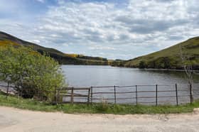 Glencorse reservoir in the Pentland Hills near Edinburgh this week