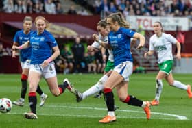 Rangers Women face Hibs Women this weekend in a winner takes all clash at Ibrox in the SWPL. Cr: SNS Group.