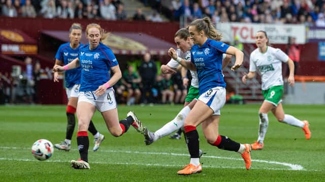 Rangers Women face Hibs Women this weekend in a winner takes all clash at Ibrox in the SWPL. Cr: SNS Group.