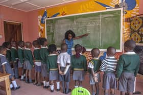 Children at a school on the outskirts of Lilongwe, Malawi, a country that become independent from the UK only 60 years ago (Picture: Amos Gumulira)