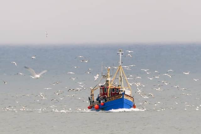 A fishing boat in the North Sea.