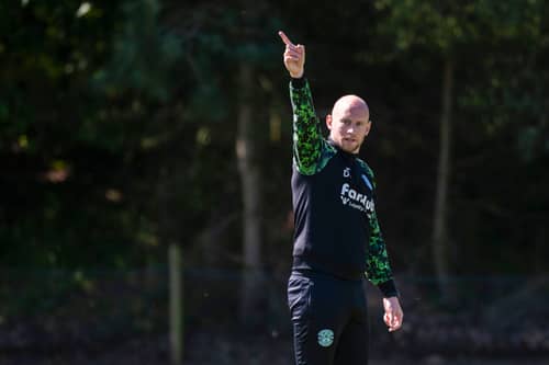 Hibs head coach David Gray ahead of the match against Rangers.