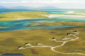 An artist's impression of the development at Griminish, North Uist. PIC: Contributed