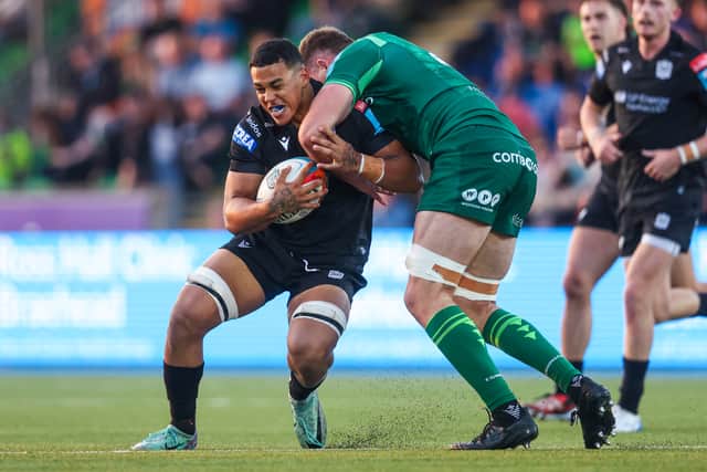 Macenzzie Duncan in action during a pre-season game against Connacht.