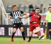 Dwight Gayle played for Newcastle in the English Premier League.