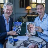 Our chief football writer Alan Pattullo alongside Duncan Ferguson. Pic: Lisa Ferguson