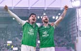 Hibs duo Nectarios Triantis and Jack Iredale are in the Australia set-up.