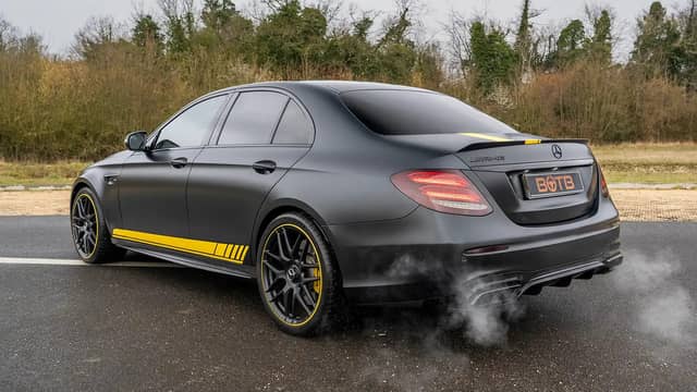 The AMG E63S has an incredible exhaust note