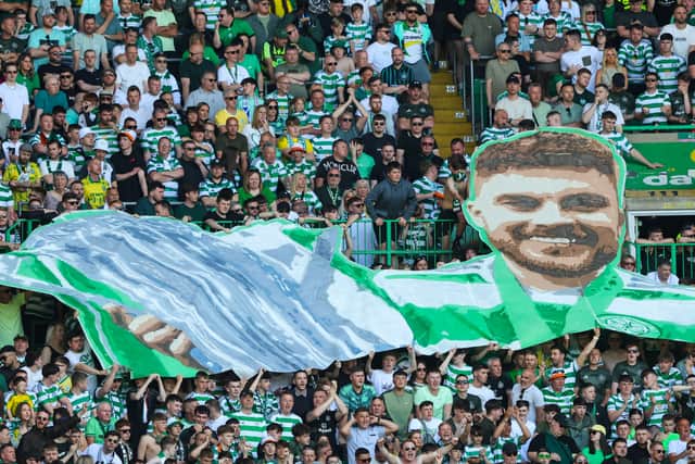 A display for Celtic's James Forrest during the 1-1 draw with St Mirren. (Photo by Craig Williamson / SNS Group)