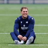 Duhan van der Merwe during an Edinburgh Rugby training session at the Hive Stadium last week. (Photo by Mark Scates / SNS Group)