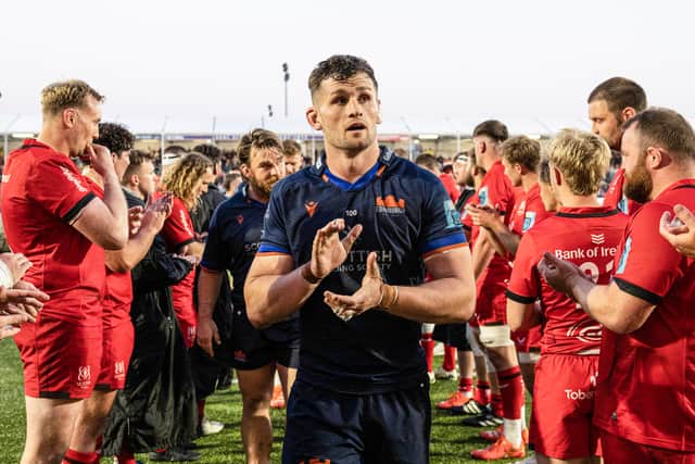 Magnus Bradbury scored two tries for Edinburgh in the win over Ulster on Friday. (Photo by Ross Parker / SNS Group)