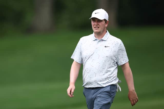 Bob MacIntyre of Scotland walks the 12th hole during the second round of the PGA Championship at Quail Hollow Country Club  in Charlotte, North Carolina
