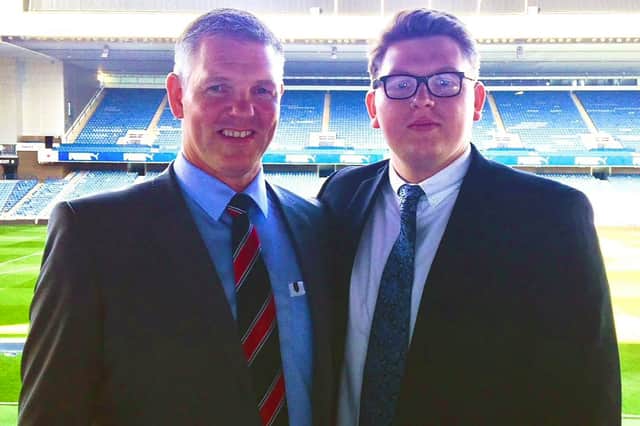 Craig Murray with his son Chris
