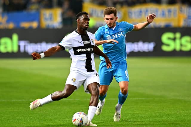 Billy Gilmour started for Napoli.