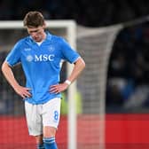 Scott McTominay looks crestfallen during Napoli's 0-0 draw with Parma.