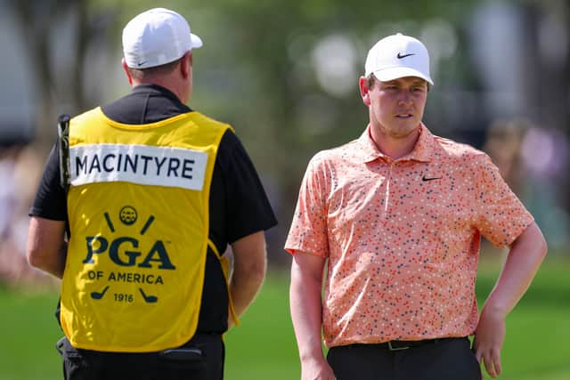 Bob MacIntyre got off to a slow start to his third round and slipped outside the top 20