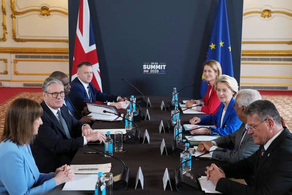 Keir Starmer, and UK Cabinet ministers, in talks with European Commission President Ursula von der Leyen and other EU representatives in London (Picture: Kin Cheung/WPA pool)