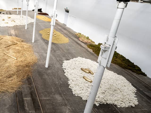 Installation view of the Solange Pessoa exhibition at Tramway, Glasgow