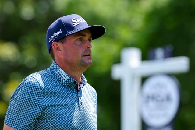 US Ryder Cup captain Keegan Bradley pictured during the final round of the PGA Championship at Quail Hollow 