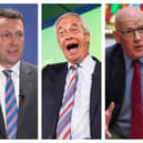Russell Findlay, Nigel Farage and John Swinney