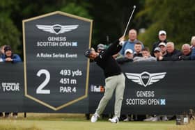 Xander Schauffele, the 2022 winner, in action  during last year’s Genesis Scottish Open at The Renaissance Club 