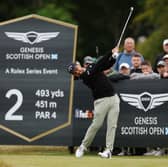 Xander Schauffele, the 2022 winner, in action  during last year’s Genesis Scottish Open at The Renaissance Club 