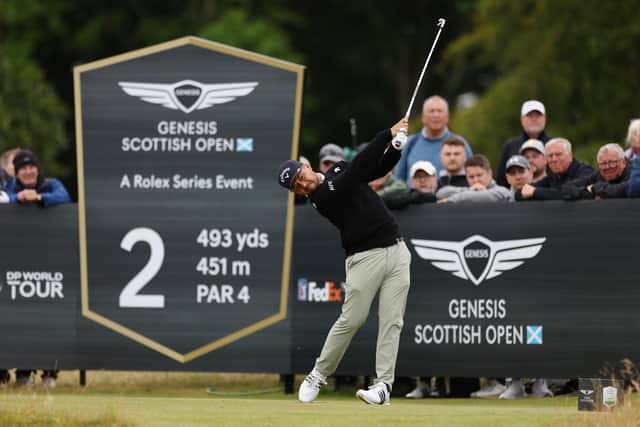 Xander Schauffele, the 2022 winner, in action  during last year’s Genesis Scottish Open at The Renaissance Club 