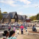 An illustration showing what Flamingo Land at Loch Lomond would look like