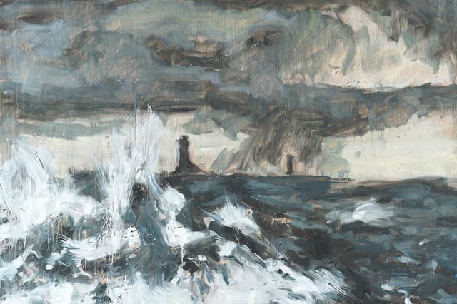 Detail from Raging Sea, Brittany, by Ross Ryan
