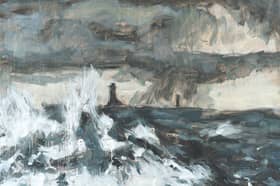 Detail from Raging Sea, Brittany, by Ross Ryan