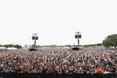 View of the crowd during Day 3 at The Isle of Wight Festival at Seaclose Park on June 15, 2014 in Newport, Isle of Wight. 