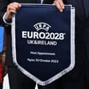 Scotland, England, Wales and Republic of Ireland will host Euro 2028 as part of a joint UK venture. (Photo by FABRICE COFFRINI/AFP via Getty Images)