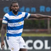 Jay Emmanuel-Thomas in action for Morton in August 2024. (Photo by Ross MacDonald / SNS Group)
